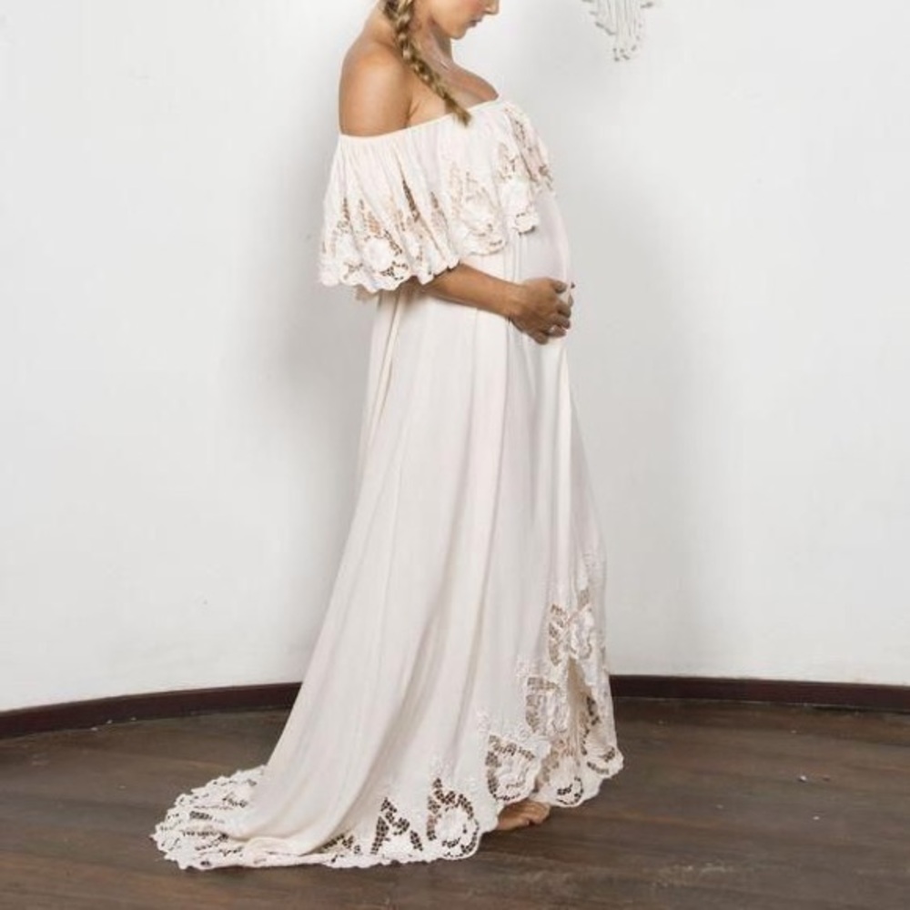 Fillyboo Wonder Years Dress Blush Small Maternity Photoshoot